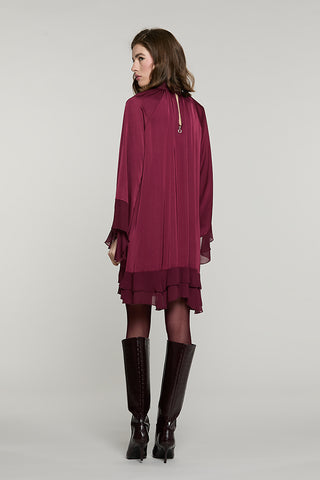 Abito LOTESI corto manica lunga con gale + colletto con bottoni + goccia - RDA2609055038 - Relish Autunno/Inverno 2026