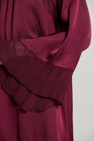 Abito LOTESI corto manica lunga con gale + colletto con bottoni + goccia - RDA2609055038 - Relish Autunno/Inverno 2026