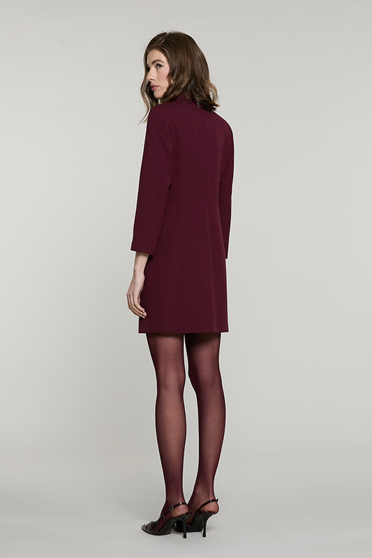 Abito DUALIPA corto manica 3/4 effetto giacca doppio petto con taschino + patta - RDA2609091011 - Relish Autunno/Inverno 2026