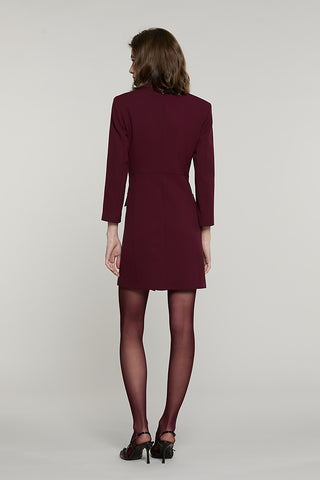 Abito DUALIPA corto manica 3/4 effetto giacca doppio petto con taschino + patta - RDA2609091011 - Relish Autunno/Inverno 2026