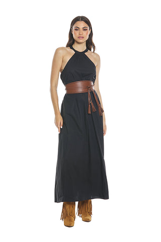 Adara Long Dress American Neckline W/Back Opening+Elastic art. RDP2409033041 Women's Relish Spring Summer 2024