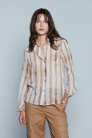 Camicia ALESSIAPI M/L con Elastico Fondo Fant.Sfumata art. RDP2503009040 Donna Relish Primavera Estate 2025