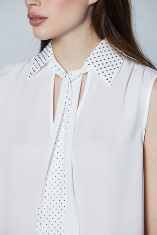 Blusa TUCSON S/M con Colletto più Fusciacca con Strass art. RDP2503009044 Donna Relish Primavera Estate 2025