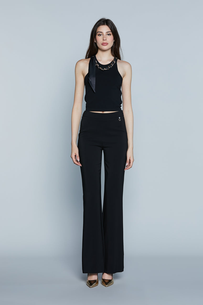 BIENVENIDOS Pantalones acampanados de cintura alta art. RDP2507006059 Mujer Relish Primavera Verano 2025