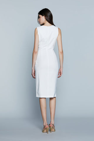 Abito PHILADELPHIA Midi S/M Scollo Asimmetrico con Pieghe più Spacco art. RDP2509006046 Donna Relish Primavera Estate 2025