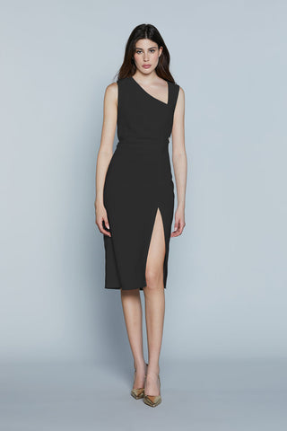 Abito PHILADELPHIA Midi S/M Scollo Asimmetrico con Pieghe più Spacco art. RDP2509006046 Donna Relish Primavera Estate 2025