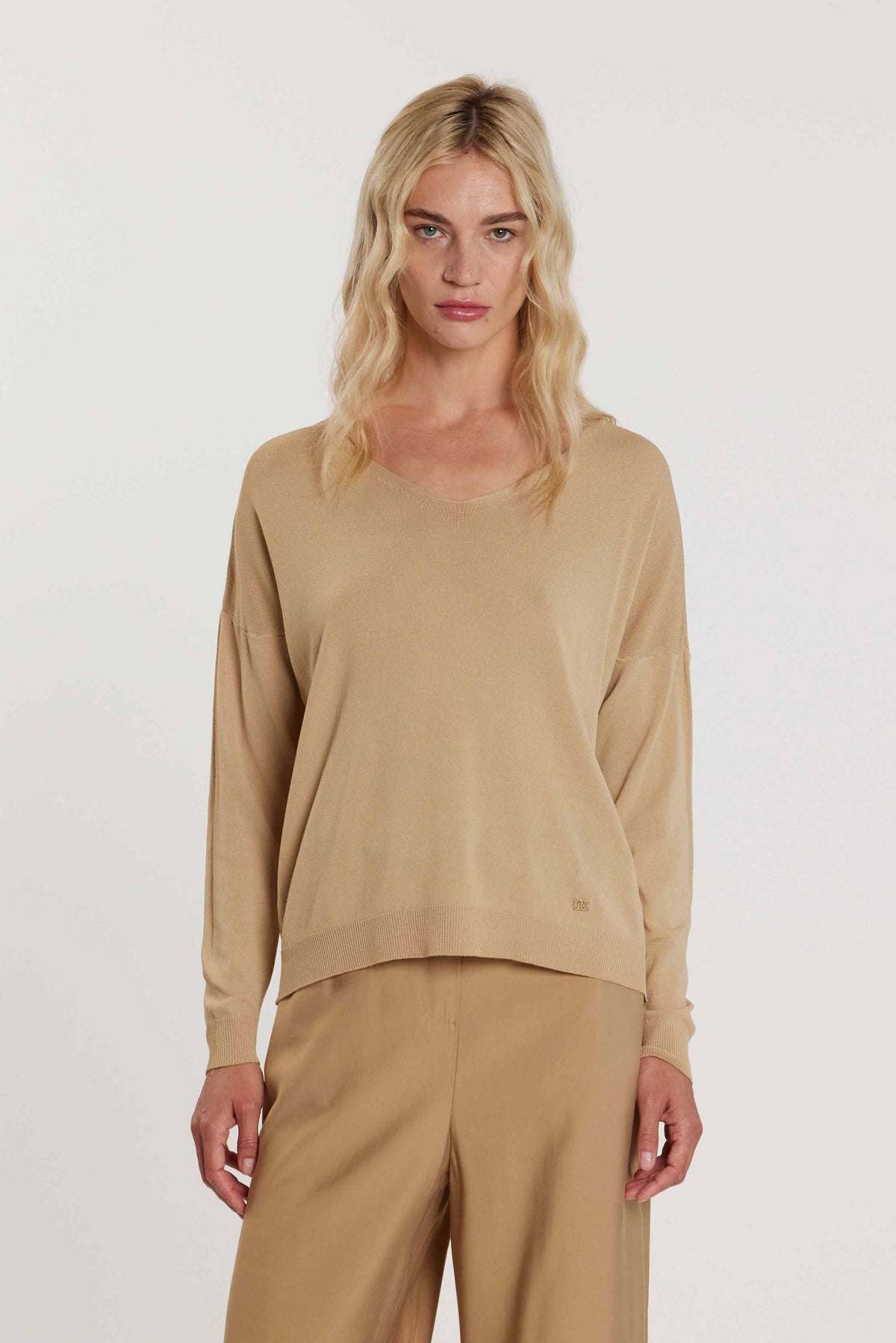 Maglia CLAIRON maniche lunghe scollo a V art. RDP2602303004 Donna Relish Primavera Estate 2026