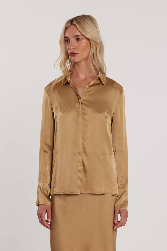 Camicia TILDEX maniche lunghe con polsi alti raso art. RDP2603034014 Donna Relish Primavera Estate 2026