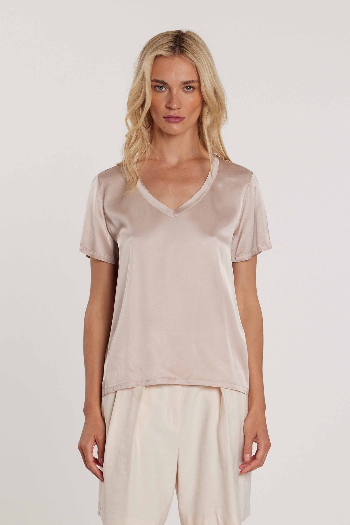 Blusa DISS maniche corte scollo a V raso art. RDP2603034068 Donna Relish Primavera Estate 2026