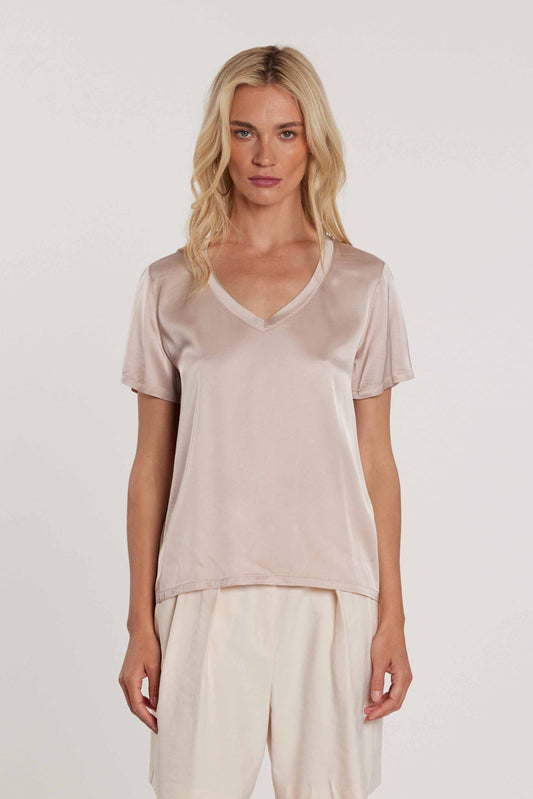 Blusa DISS maniche corte scollo a V raso art. RDP2603034068 Donna Relish Primavera Estate 2026