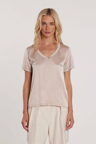 Blusa DISS maniche corte scollo a V raso art. RDP2603034068 Donna Relish Primavera Estate 2026