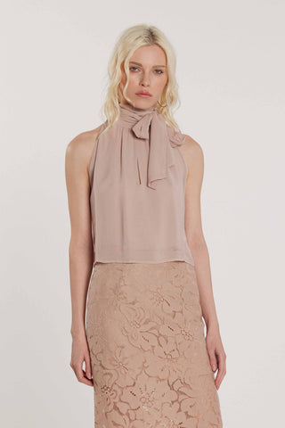 Blusa MYNIEL smanicata collo alla americana con fusciacca più goccia sul seno e schiena art. RDP2603055018 Donna Relish Primavera Estate 2026