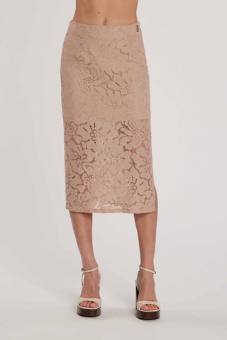 Longuette ADELA vita alta con spacco pizzo art. RDP2604009003 Donna Relish Primavera Estate 2026