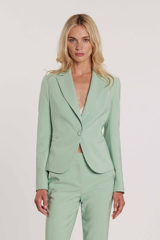 Giacca ROSALBA maniche lunghe con un bottone e tasche filetto art. RDP2605006026 Donna Relish Primavera Estate 2026