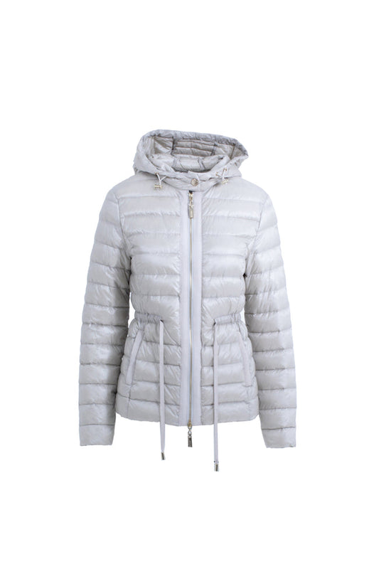 Piumino KIDMAN maniche lunghe con zip più inserti gros grain più cappuccio con coulisse più cintura impuntura stretta art. RDP2605010003 Donna Relish Primavera Estate 2026