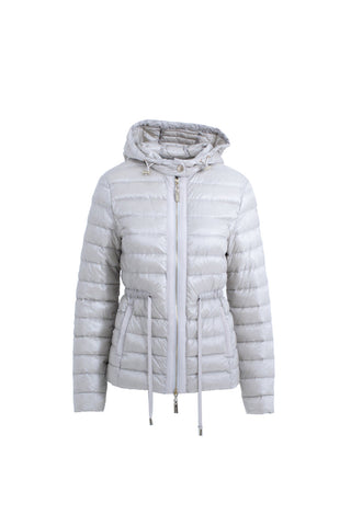 Piumino KIDMAN maniche lunghe con zip più inserti gros grain più cappuccio con coulisse più cintura impuntura stretta art. RDP2605010003 Donna Relish Primavera Estate 2026