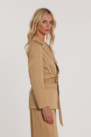 Giacca CRESCENTINI maniche lunghe con cintura più patte effetto vestaglia art. RDP2605070024 Donna Relish Primavera Estate 2026