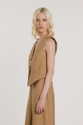 Gilet DANIELI_P tre bottoni più tasche filetto art. RDP2605303033 Donna Relish Primavera Estate 2026
