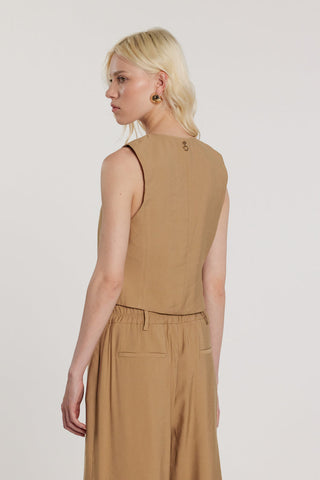 Gilet DANIELI_P tre bottoni più tasche filetto art. RDP2605303033 Donna Relish Primavera Estate 2026