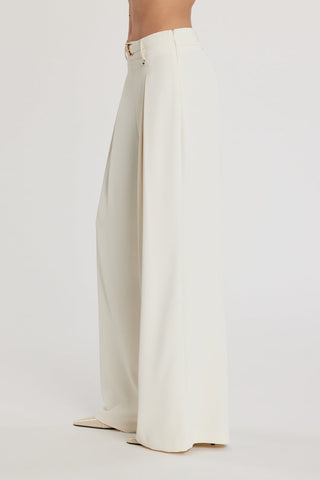 Pantalón ROJER de tiro alto palazzo con cinturón más presilla con logo más pliegues art. RDP2607006026 Mujer Relish Primavera Verano 2026