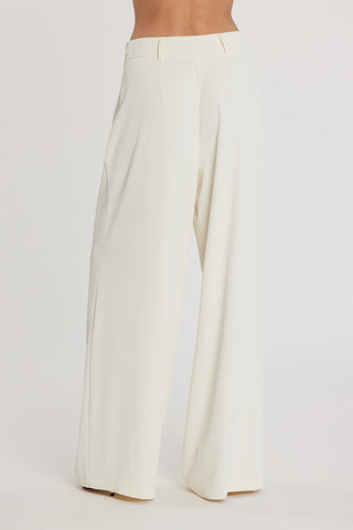 Pantalón ROJER de tiro alto palazzo con cinturón más presilla con logo más pliegues art. RDP2607006026 Mujer Relish Primavera Verano 2026