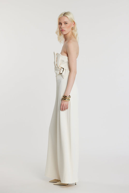 Tuta UETT lunga smanicata con fascia ventaglio più pieghe più effetto cintura art. RDP2607006028 Donna Relish Primavera Estate 2026