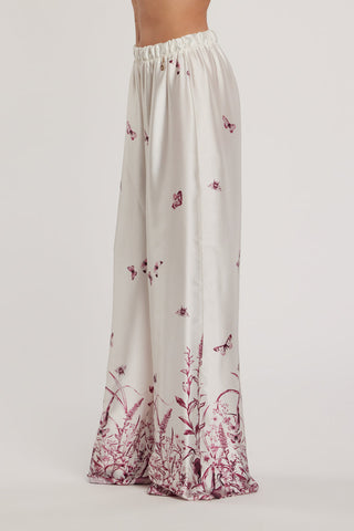 Pantalone BADAS vita alta con elastico palazzo fantasia butterfly art. RDP2607009050 Donna Relish Primavera Estate 2026