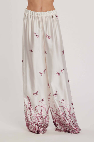 Pantalone BADAS vita alta con elastico palazzo fantasia butterfly art. RDP2607009050 Donna Relish Primavera Estate 2026