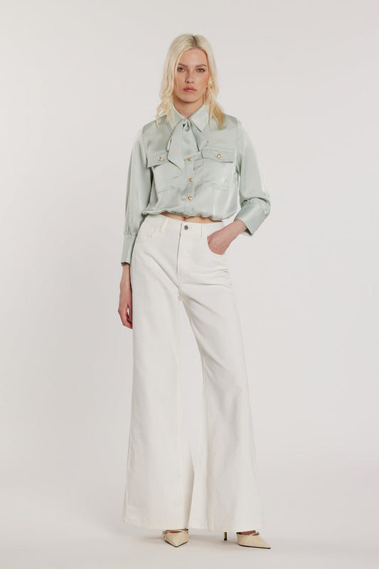 Pantalone DAKOTA_11 vita alta cinque tasche con inserti pizzo wild fit bull art. RDP2607033013 Donna Relish Primavera Estate 2026