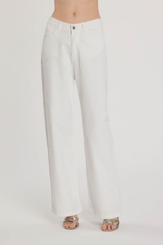 Pantalone GISELLE_15_SNZ vita media cinque tasche loose fit denim blu art. RDP2607033092 Donna Relish Primavera Estate 2026