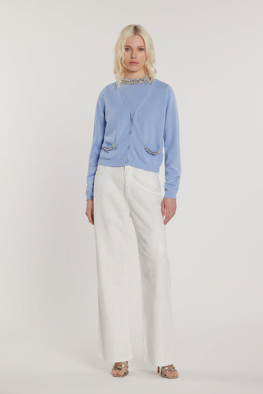 Pantalone GISELLE_15_SNZ vita media cinque tasche loose fit denim blu art. RDP2607033092 Donna Relish Primavera Estate 2026