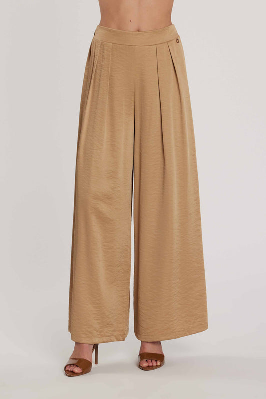 Pantalone TRINCA vita alta palazzo con elastico più pinces art. RDP2607070053 Donna Relish Primavera Estate 2026