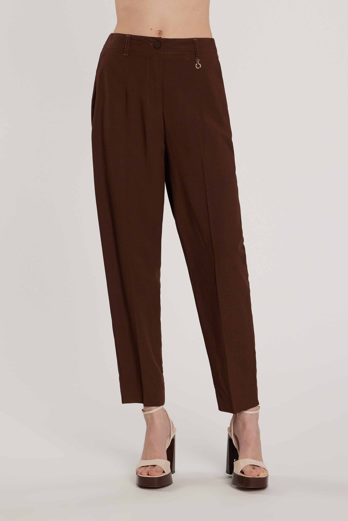 Pantalone MEMPHIS vita alta con elastico più tasche francesi art. RDP2607207042 Donna Relish Primavera Estate 2026