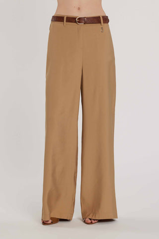 Pantalone PREZIOSA_P vita alta palazzo con cintura più tasche francesi più filetto art. RDP2607303065 Donna Relish Primavera Estate 2026