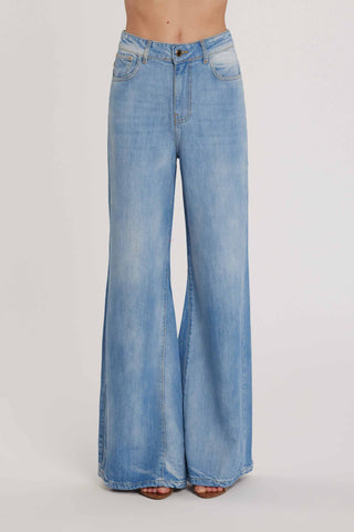 Pantalone DAKOTA_21 vita alta cinque tasche wild fit denim blu art. RDP2607642014 Donna Relish Primavera Estate 2026