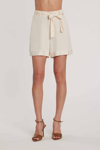 Bermuda CHAMAT vita alta con elastico più cintura più taglio risvolto art. RDP2607662024 Donna Relish Primavera Estate 2026