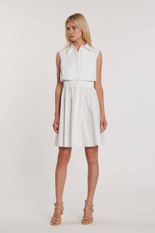 Abito COTILLARD corto smanicato chemisier con pannello plissé più elastico in vita art. RDP2609033050 Donna Relish Primavera Estate 2026