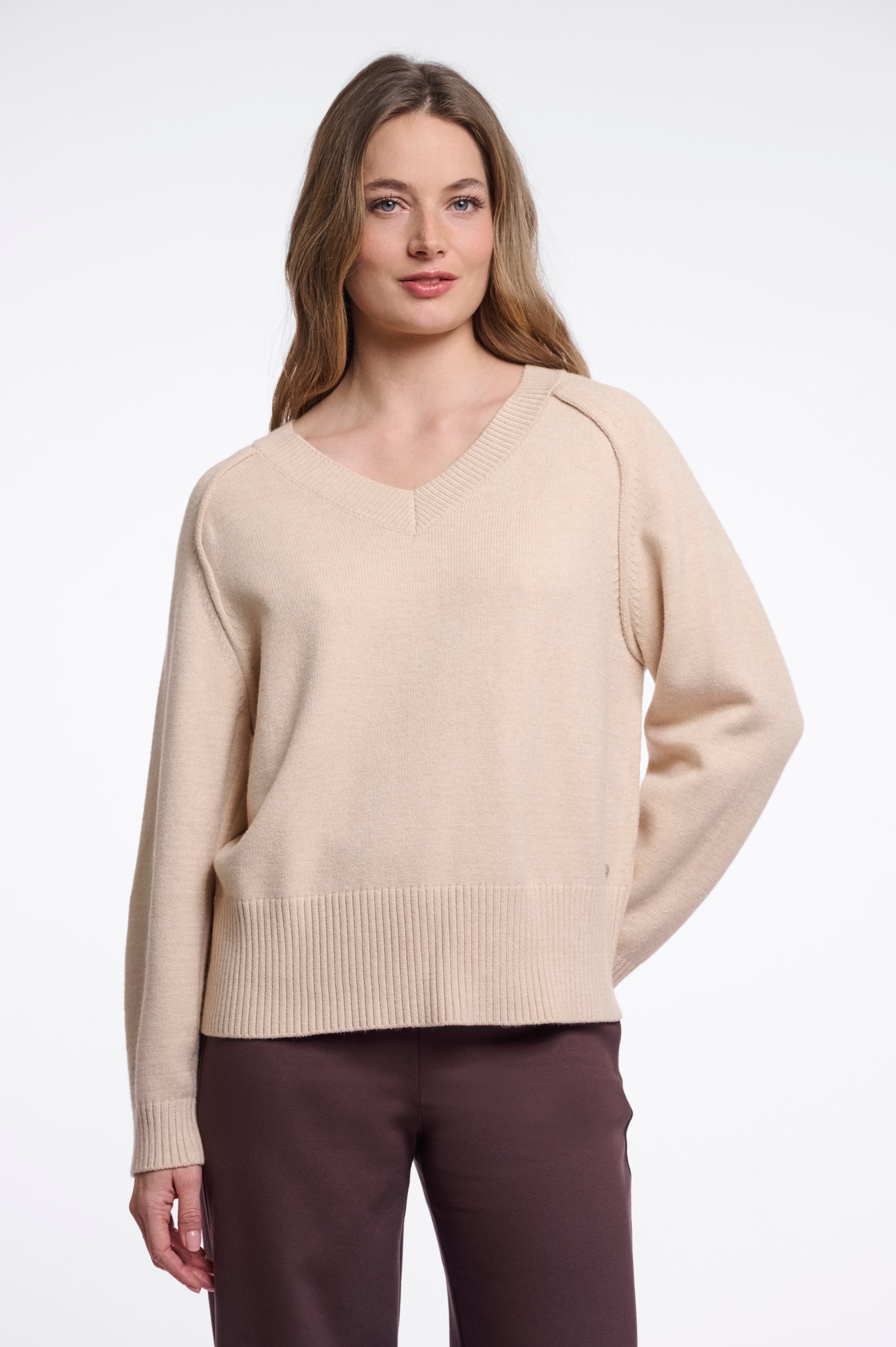 Maglione donna art. Riana Rino & Pelle Oat birch