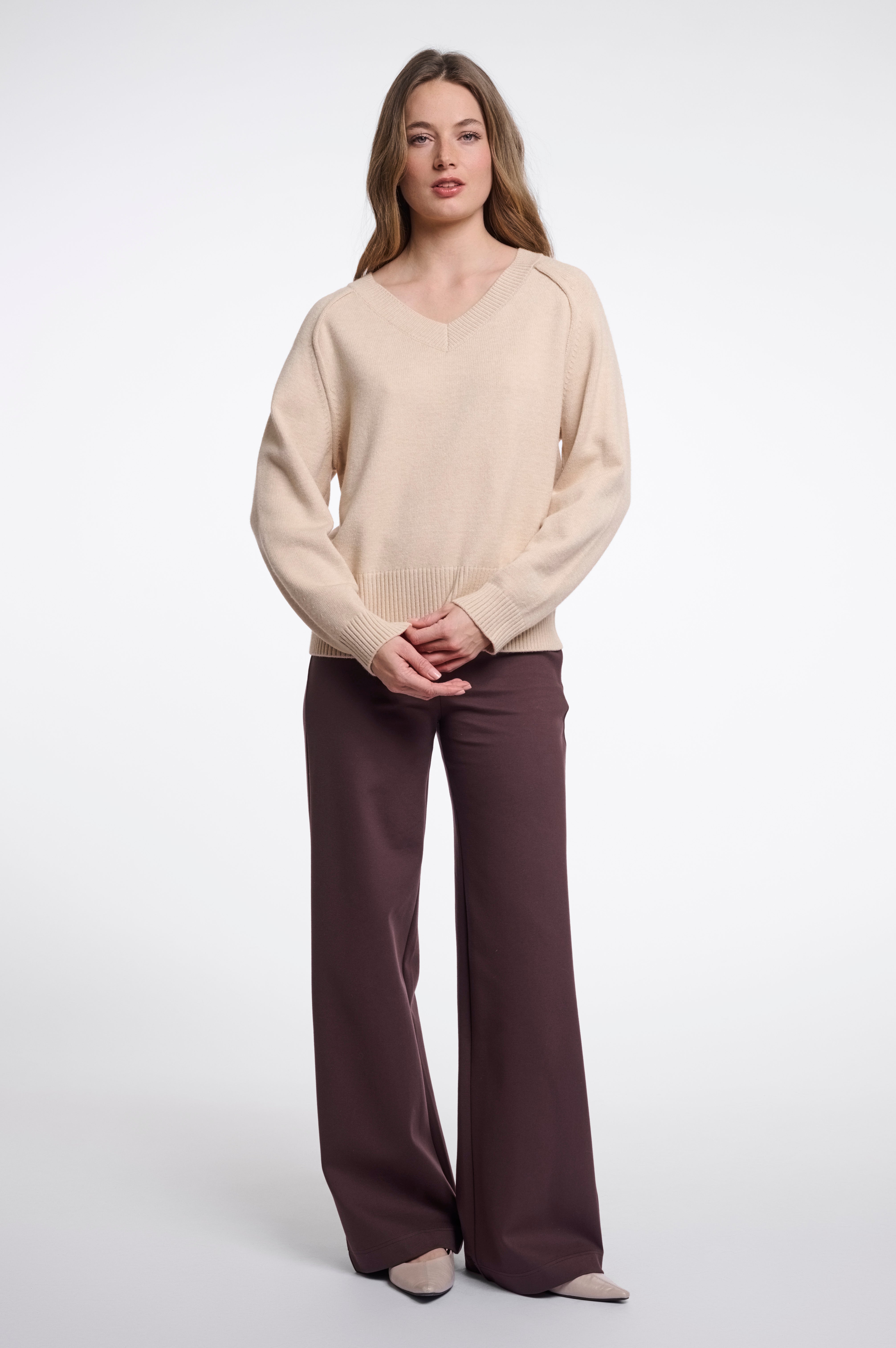 Maglione donna art. Riana Rino & Pelle Oat birch