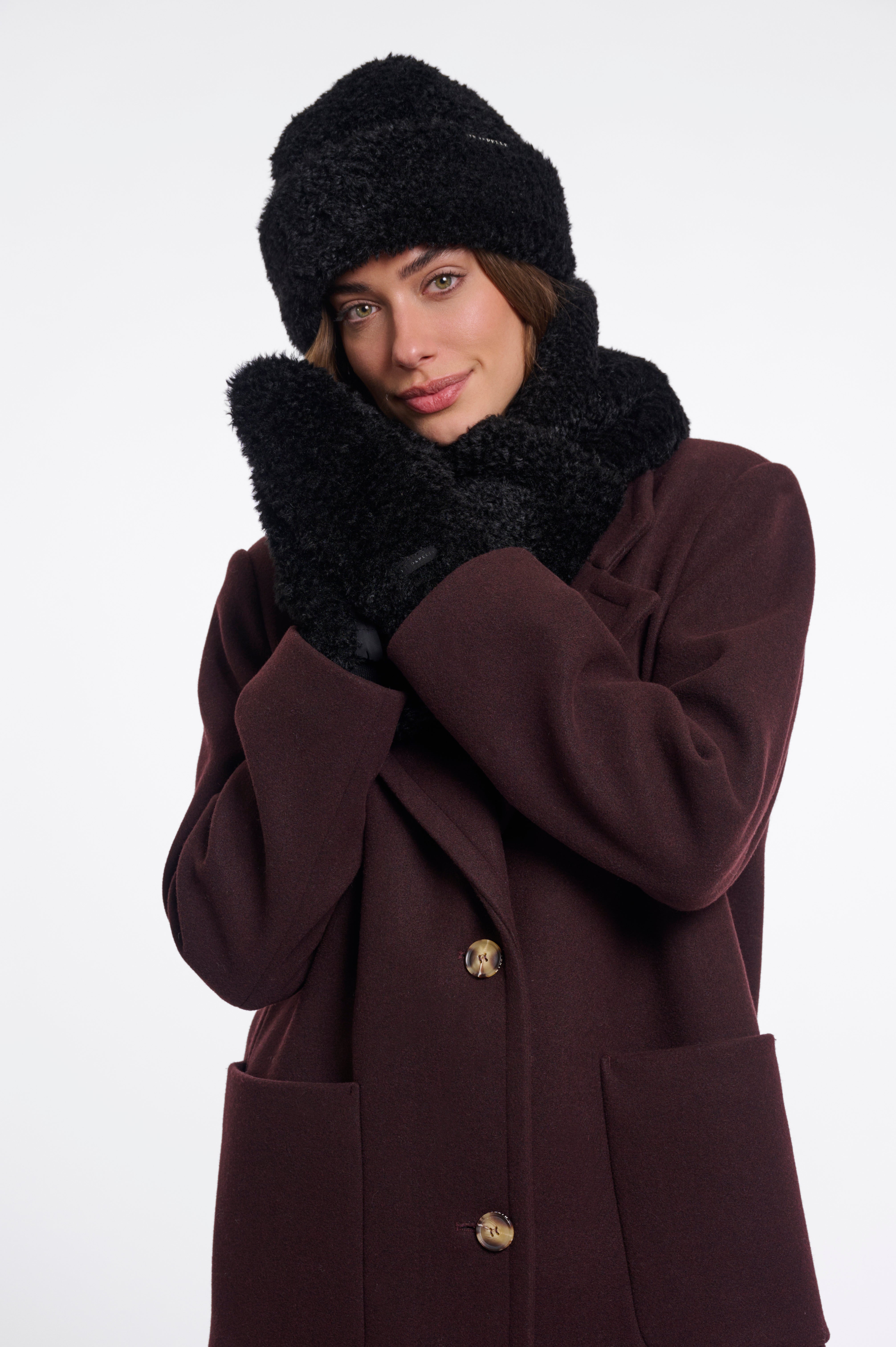 Muffole donna art. Rin Rino & Pelle Black