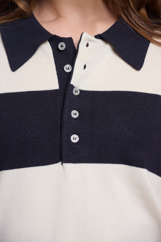 Maglione donna art. Roul Rino & Pelle Dark navy snow white
