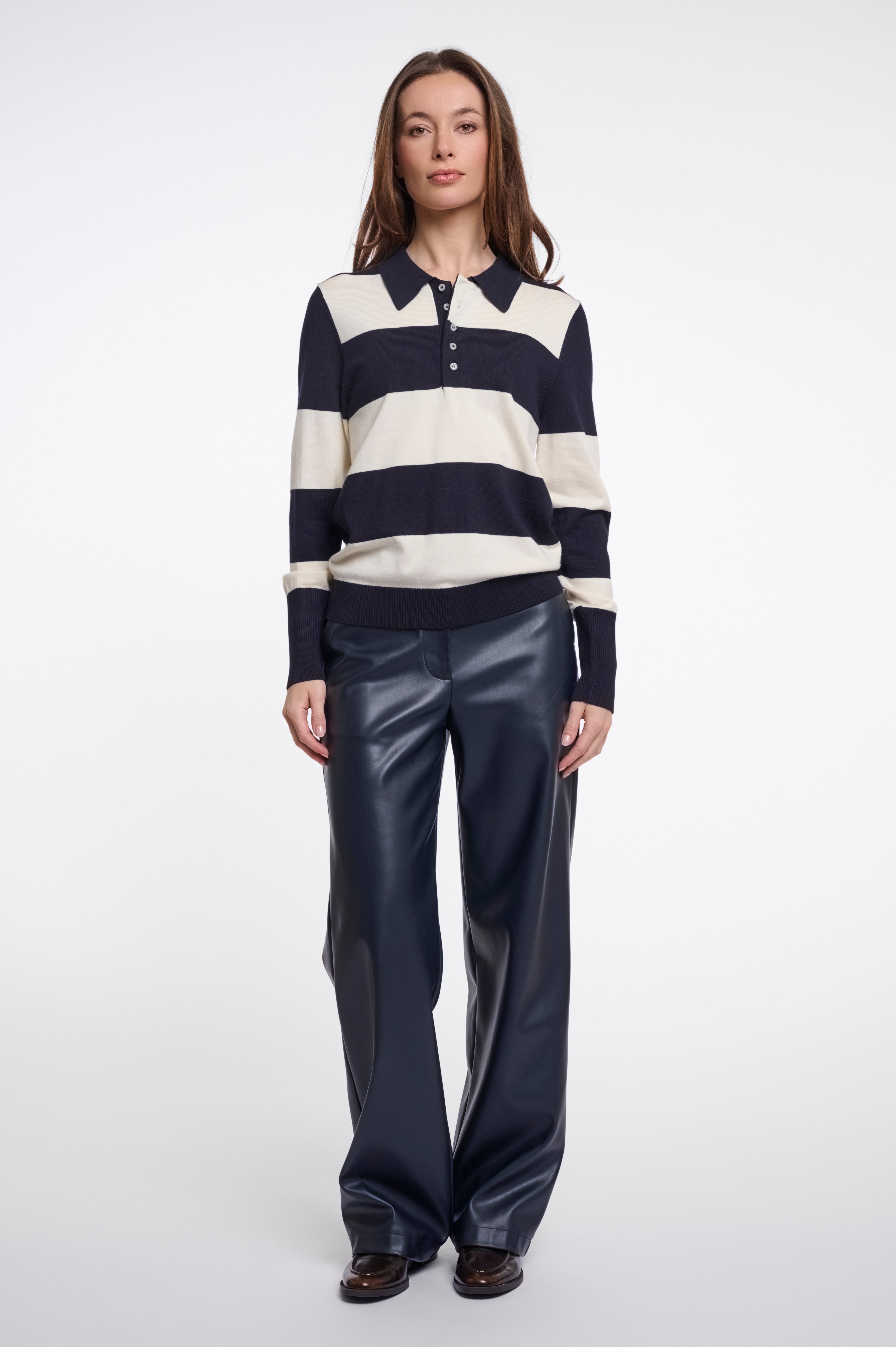 Maglione donna art. Roul Rino & Pelle Dark navy snow white