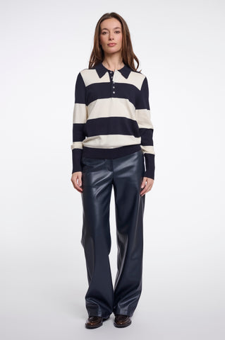 Maglione donna art. Roul Rino & Pelle Dark navy snow white