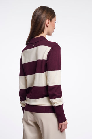 Maglione donna art. Roul Rino & Pelle Sangria snow white