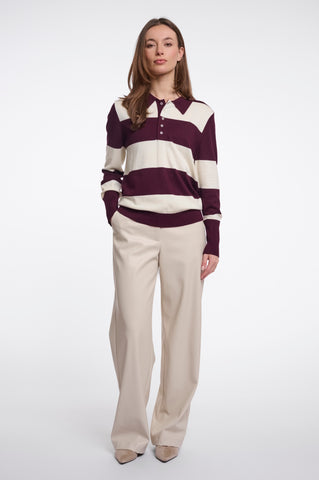 Maglione donna art. Roul Rino & Pelle Sangria snow white