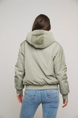 Piumino RUBIA REVERSIBLE BOMBER JACKET WITH FAUX FUR HOOD  -Rino & Pelle- Autunno Inverno 2024/25 Artichoke