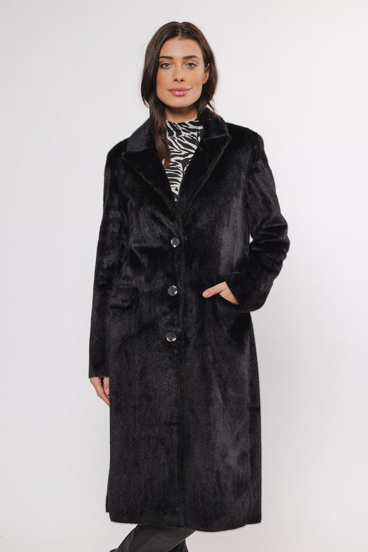 Cappotto SAAMI LONG SINGLE BREASTED COAT  Rino & Pelle Autunno Inverno 2024/25 Black