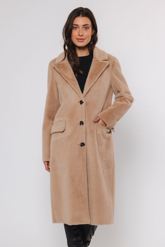 Cappotto SAAMI LONG SINGLE BREASTED COAT  Rino & Pelle Autunno Inverno 2024/25 Sand