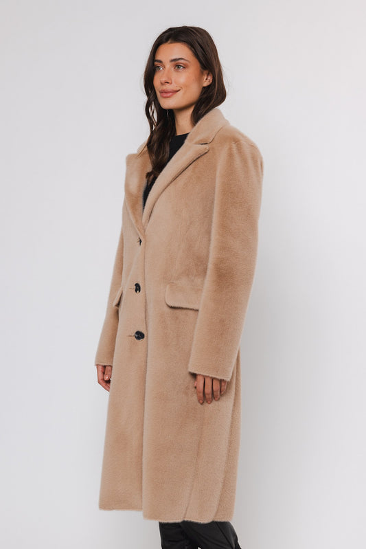 Cappotto SAAMI LONG SINGLE BREASTED COAT  Rino & Pelle Autunno Inverno 2024/25 Sand