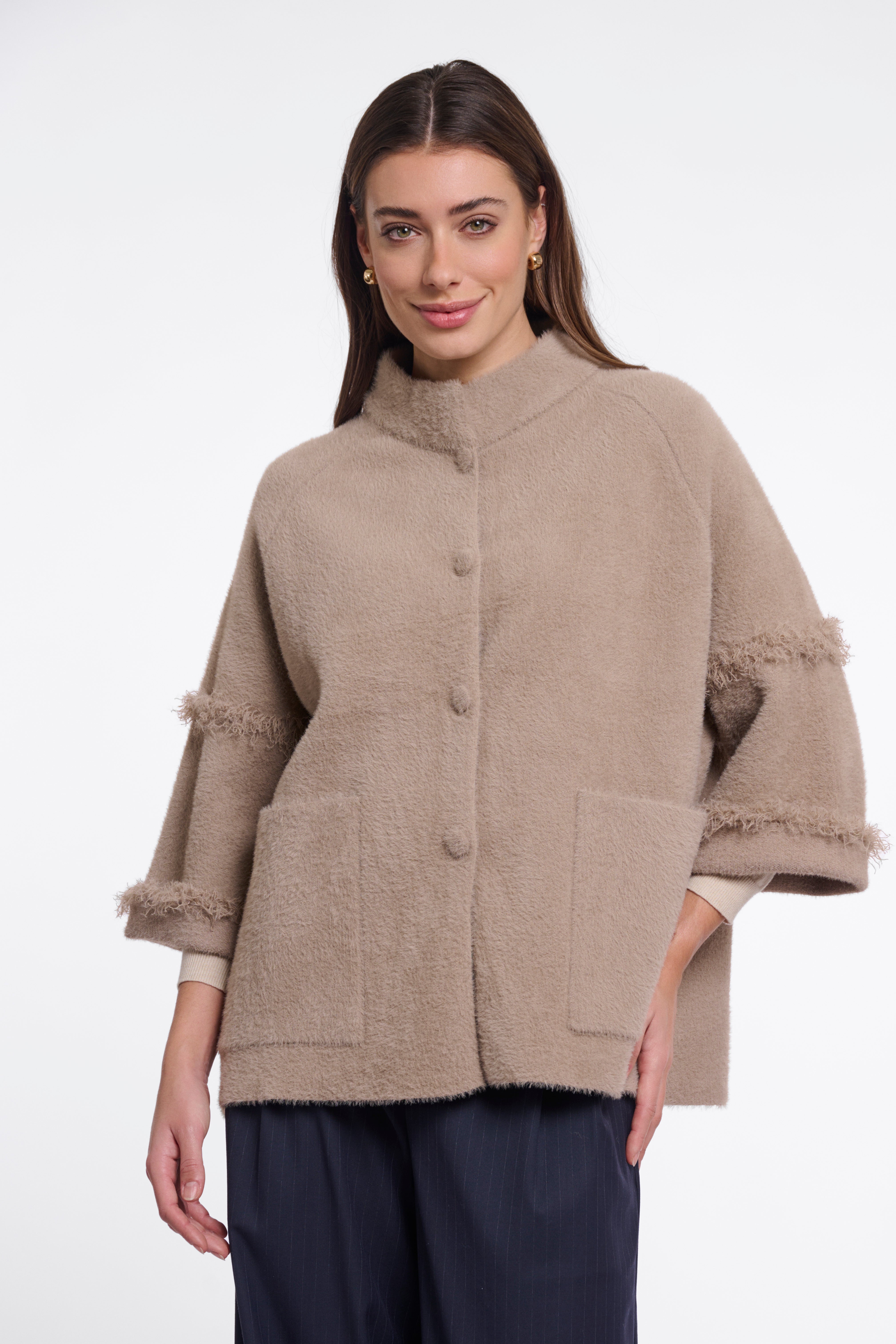 Mantella donna art. Sabe Rino & Pelle Mocha latte